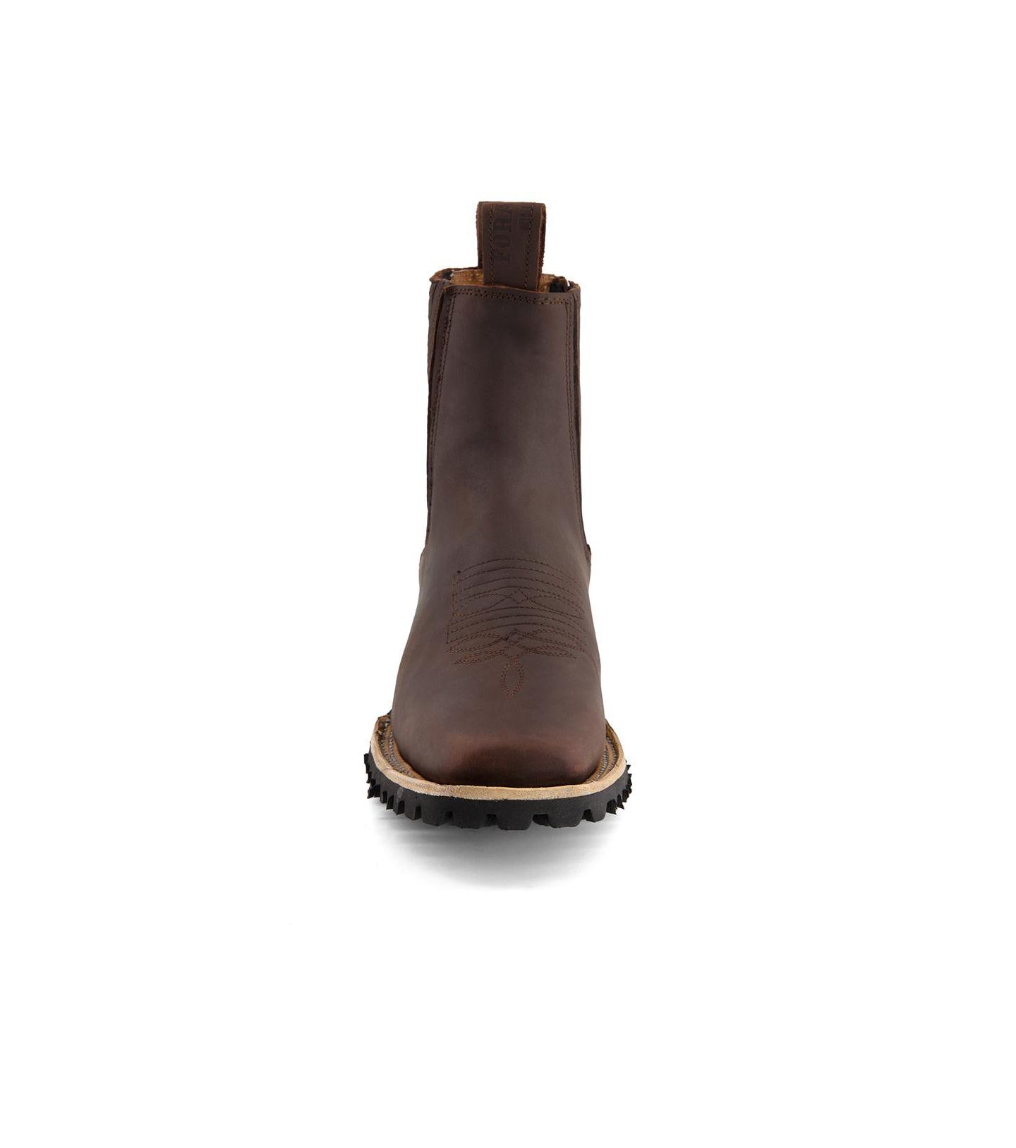 Мужские ботинки Forastero Leather Chelsea Boots with side Zipper, цвет: Коричневый — фото 6