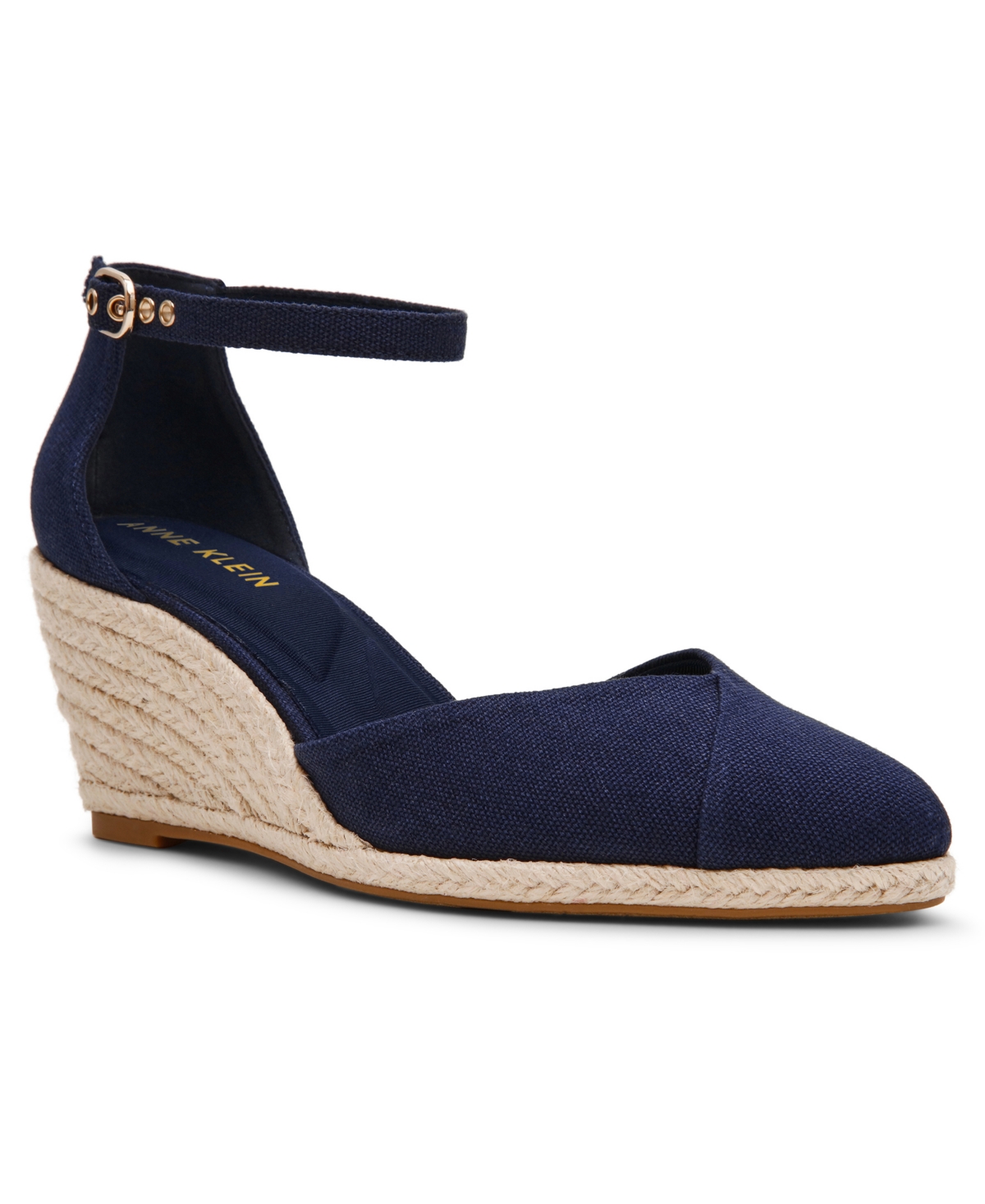 Anne Klein Women's Wilmott Wedge Heel Sandals In Blue