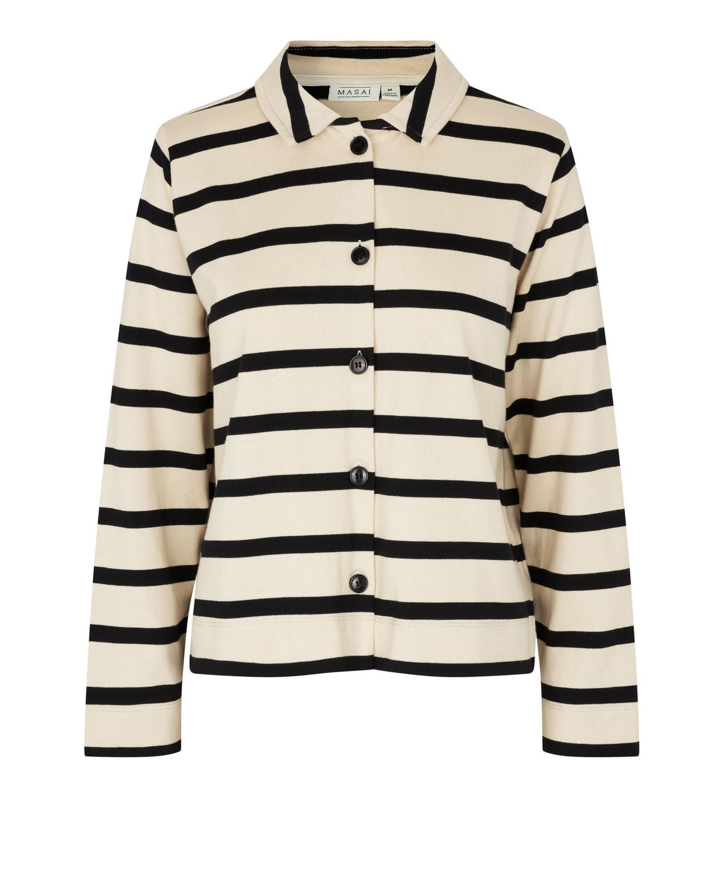 Женский свитер Masai Copenhagen Button up, цвет: Чёрный — фото 2