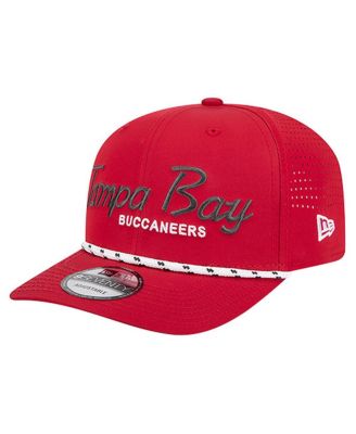 New Era - Men's Red Tampa Bay Buccaneers Script 9SEVENTY Adjustable Hat
