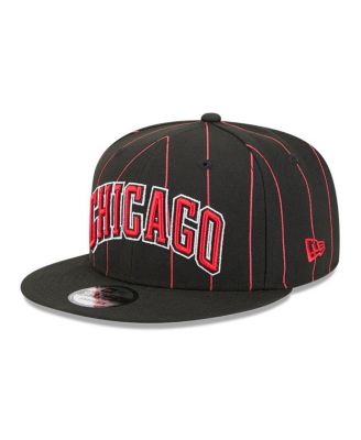 Men's Black Chicago Bulls Jersey Hook Statement Edition 9FIFTY Snapback Hat