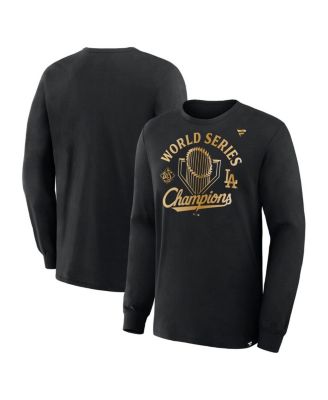 Fanatics - Men's Black Los Angeles Dodgers 2025 World Series Champions Locker Room Parade Long Sleeve T-Shirt