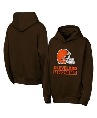 Outerstuff - Big Boys and Girls Brown Cleveland Browns Back to Basics Hoodie