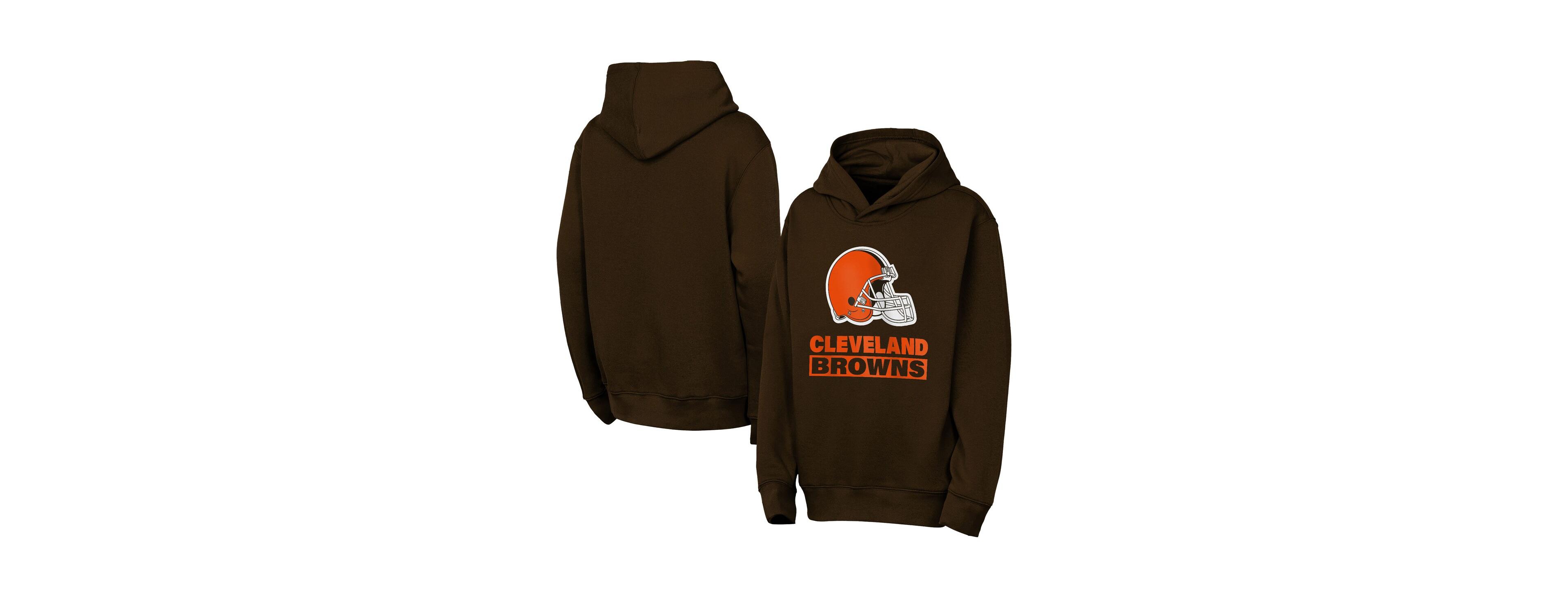 Outerstuff Big Boys and Girls Brown Cleveland Browns Back to Basics Hoodie