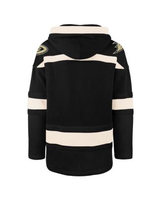 Men's Black Anaheim Ducks Superior Lacer Hoodie