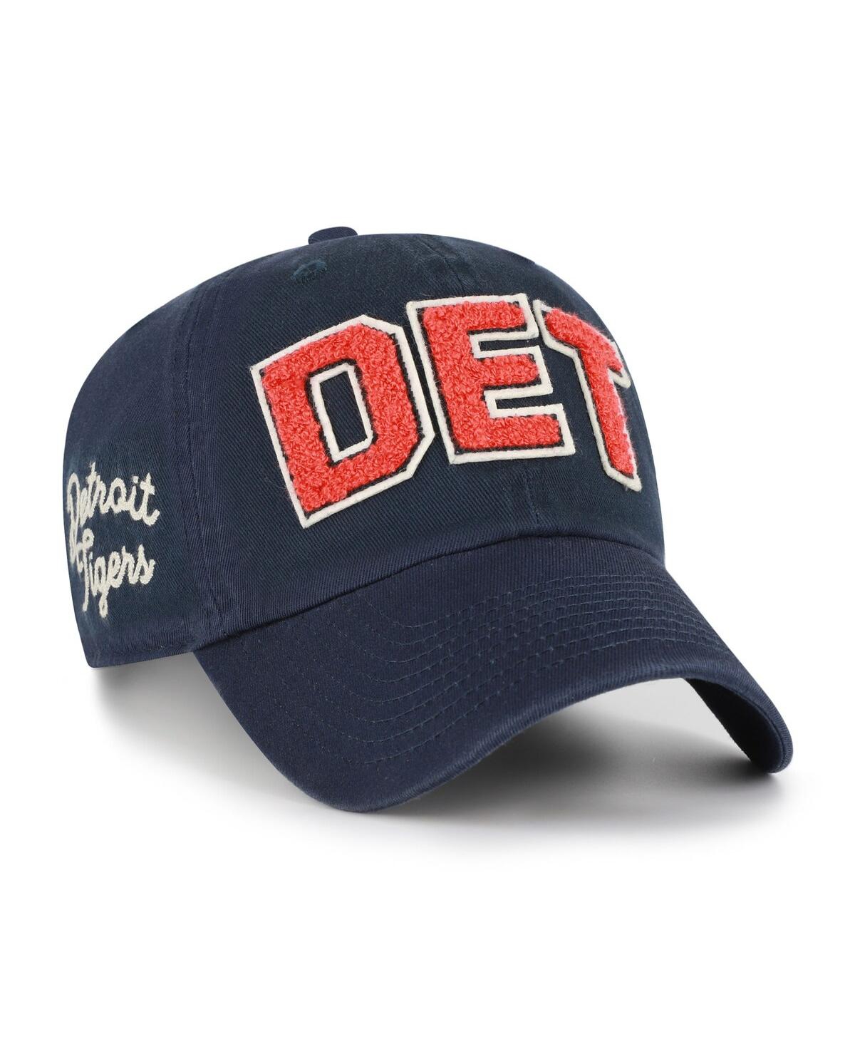 47 Brand Women's Navy Detroit Tigers Zoey Clean Up Adjustable Hat In Blue