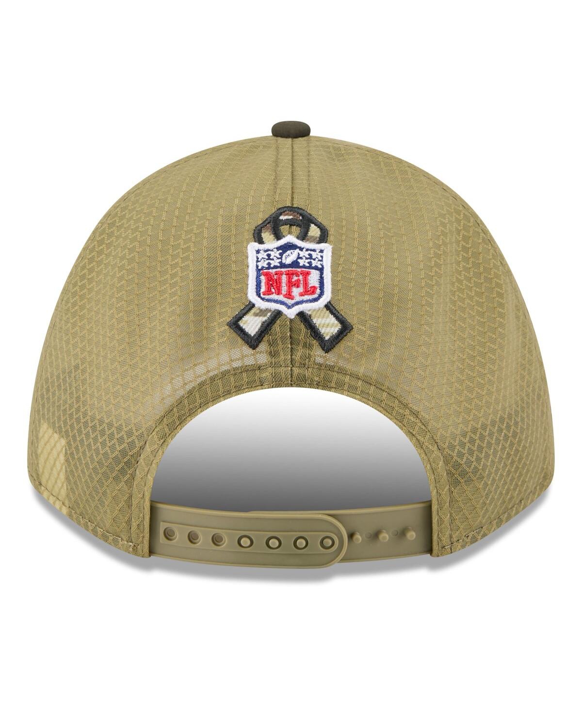 New Era Men's Green Miami Dolphins 2025 Salute to Service 9FORTY A-Frame M-Crown Adjustable Hat