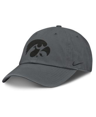 Nike - Men's Charcoal Iowa Hawkeyes Club Campus Adjustable Hat