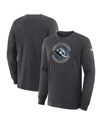 Fanatics - Men's Charcoal Utah Mammoth Authentic Pro Property Of Practice Long Sleeve T-Shirt