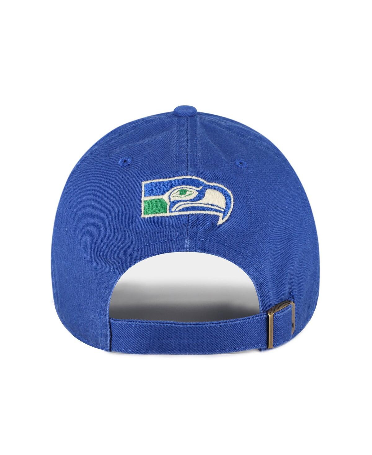 47 Brand Women's Royal Seattle Seahawks Zoey Clean Up Adjustable Hat In Blue