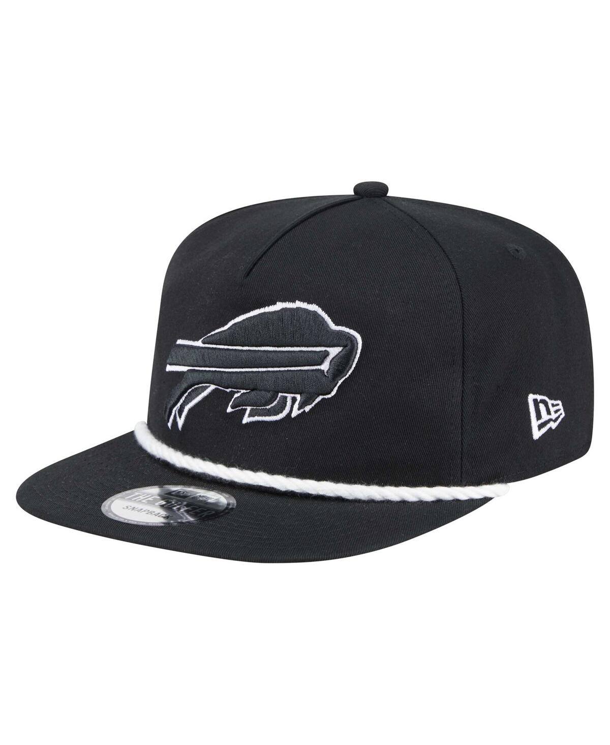 New Era Men's Black Buffalo Bills B-Dub Golfer Snapback Hat