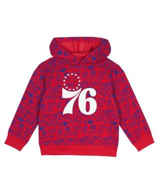 Toddler 2-Piece Red Philadelphia 76ers Give and Go Pullover Hoodie and Sweatpants Set