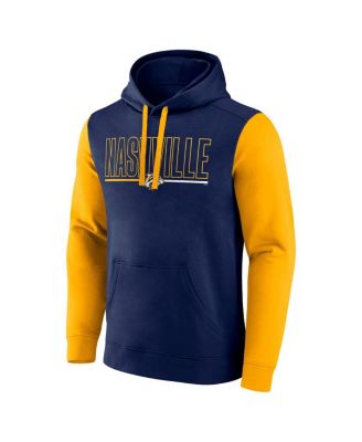 Men's Navy Nashville Predators Deliver Fleece Pullover Hoodie