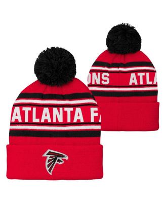 Preschool Red Atlanta Falcons Jacquard Cuffed Pom with Knit Hat