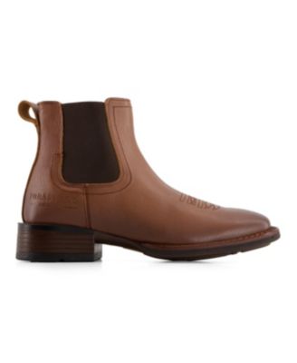 Men's Genuine Leather Chelsea Boot Western Style with elastic shaft