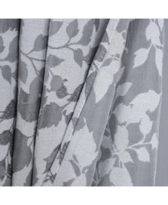 RT Designer Collection Brent Jacquard Luxurious Decorative Grommet Curtain Panel 54" x 84" Silver