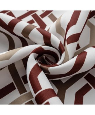 RT Designer Collection Rory Printed Blackout Luxurious Decorative Grommet Curtain Panel 54" x 90" Burgundy