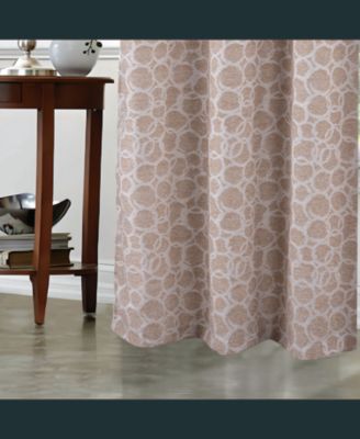 RT Designer Collection Jasper Lurex Jacquard 2 Pack Grommet Curtain Panel 36" x 84" Taupe
