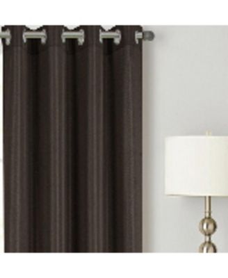 RT Designer Collection Gibson Luxurious Decorative Grommet Curtain Panel 54" x 90" Chocolate