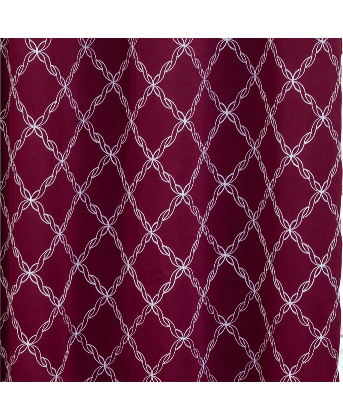 Rt Designer Collection Gable Embroidered Blackout Luxurious Decorative Curtain Panel Pair