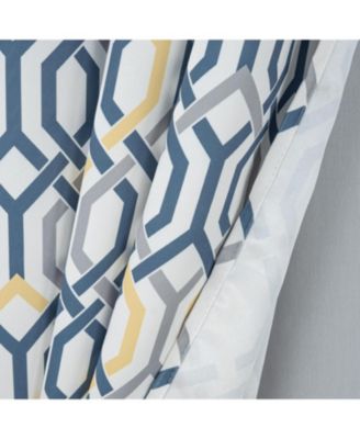 RT Designer Collection Rory Printed Blackout Luxurious Decorative Grommet Curtain Panel 54" x 84" Yellow