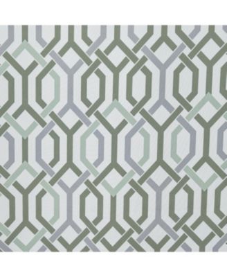 RT Designer Collection Rory Printed 2 Pack Blackout Luxurious Decorative Grommet Curtain Panel 36" x 84" Sage