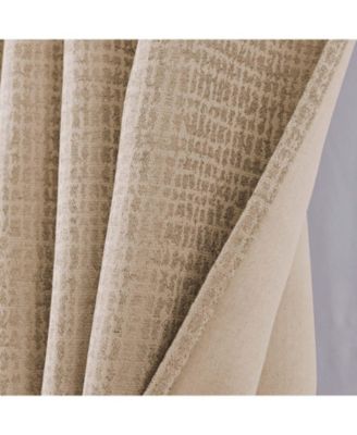 RT Designer Collection Demi Lux Jacquard Blackout Grommet Curtain Panel 52" x 84" Taupe