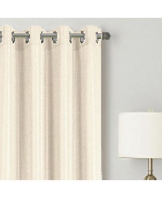 RT Designer Collection Gibson Luxurious Decorative Grommet Curtain Panel 54" x 90" Beige