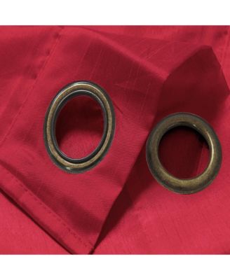 Nancy 2-Piece Grommet Premium Quality Panel 38" x 84" Red by
