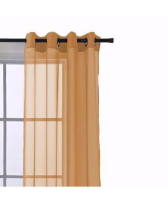 Cara One Sheer Grommet Light Filtering Curtain Panel