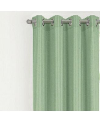 RT Designer Collection Gibson Luxurious Decorative Grommet Curtain Panel 54" x 90" Sage