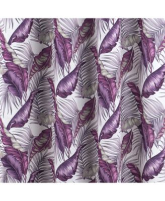 RT Designer Collection Brazil Printed Blackout Luxurious Decorative Grommet Curtain Panel 54" x 90" Lilac