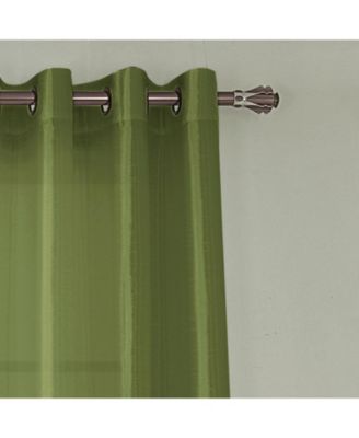 RT Designer Collection Nancy Grommet Luxurious Modern Design Curtain Panel 54" x 95" Sage