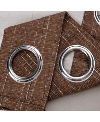 RT Designer Collection Kensington Jacquard Foam Backed Luxurious Decorative Grommet Curtain Panel