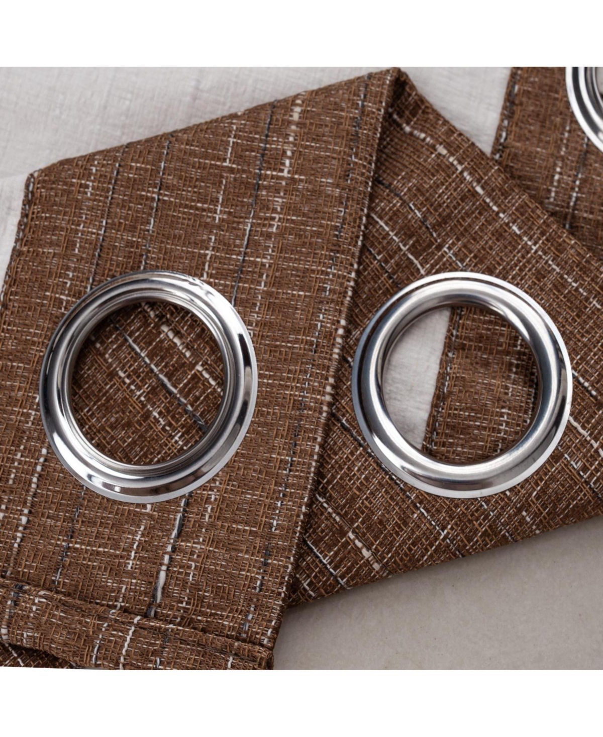 Rt Designer Collection Kensington Jacquard Foam Backed Luxurious Decorative Grommet Curtain Panel