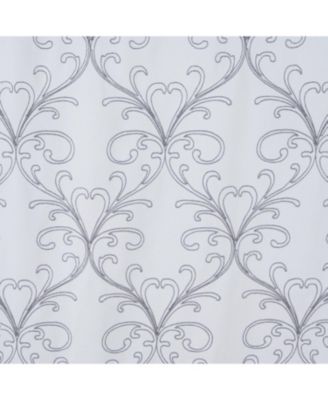 RT Designer Collection Kimber 2 Pack Embroidered Blackout Luxurious Decorative Grommet Curtain Panel 36" x 84" White