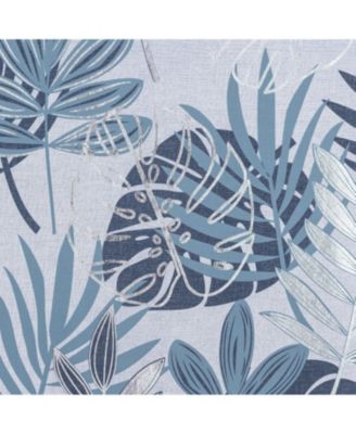 RT Designer Collection Fern Foil Printed Doily Luxurious Decorative Grommet Curtain Panel 54" x 90" Wedge