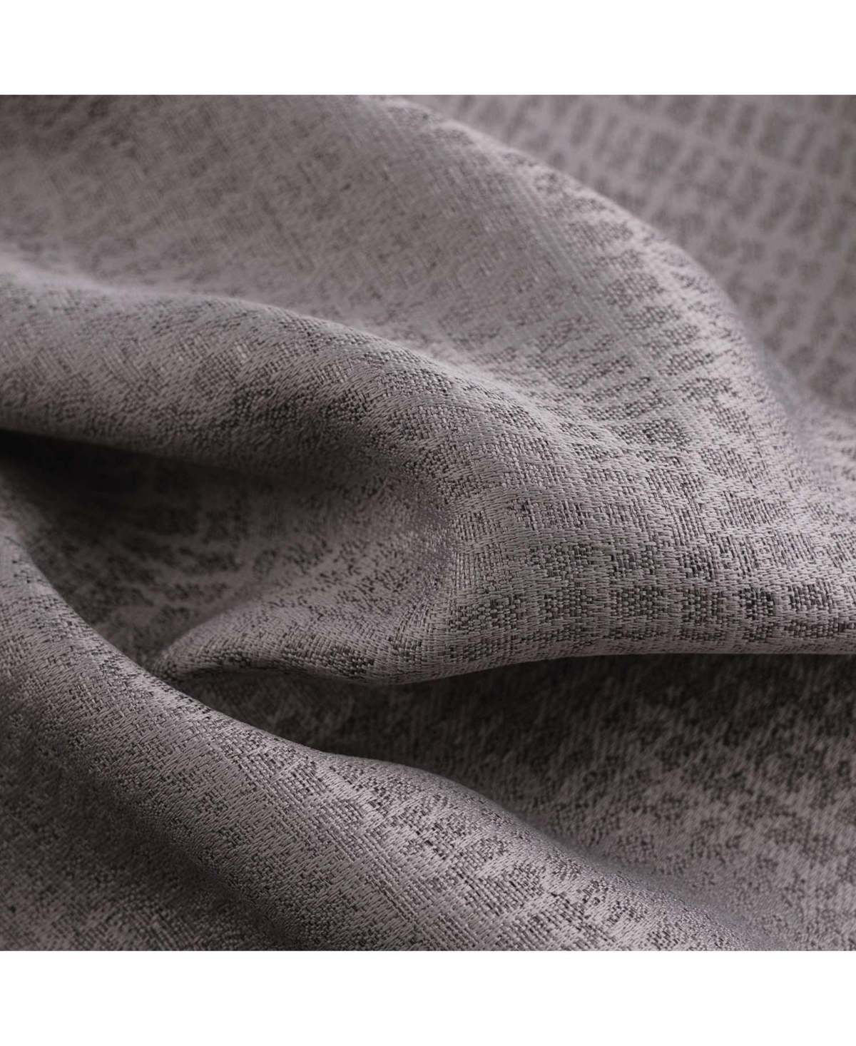 Rt Designer Collection Demi Lux Jacquard Blackout Grommet Curtain Panel 52" x 84" Charcoal
