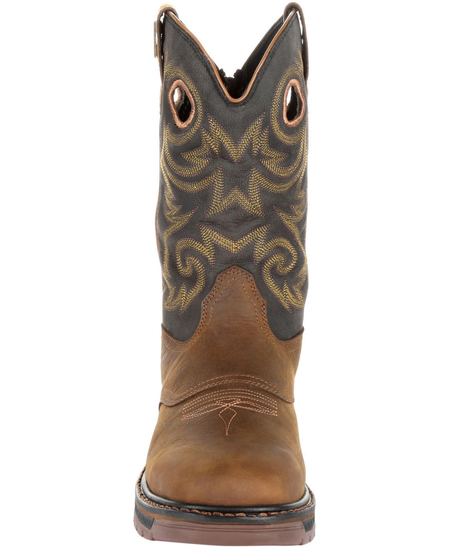 Мужские ботинки GEORGIA BOOT Carbo-Tec LT Waterproof Pull-on Work, цвет: Чёрный / Коричневый — фото 8