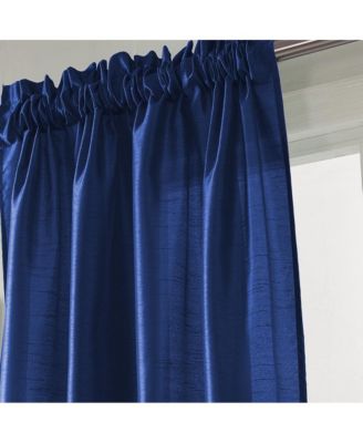 Nikki Premium Rod Pocket Curtain Panel 54" x 84" Navy