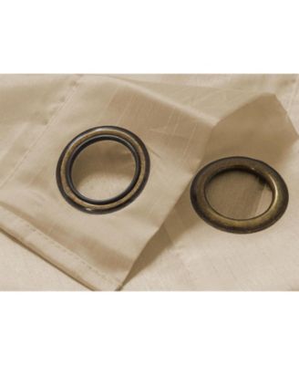 RT Designer Collection Nancy Grommet Luxurious Modern Design Curtain Panel 54" x 95" Beige