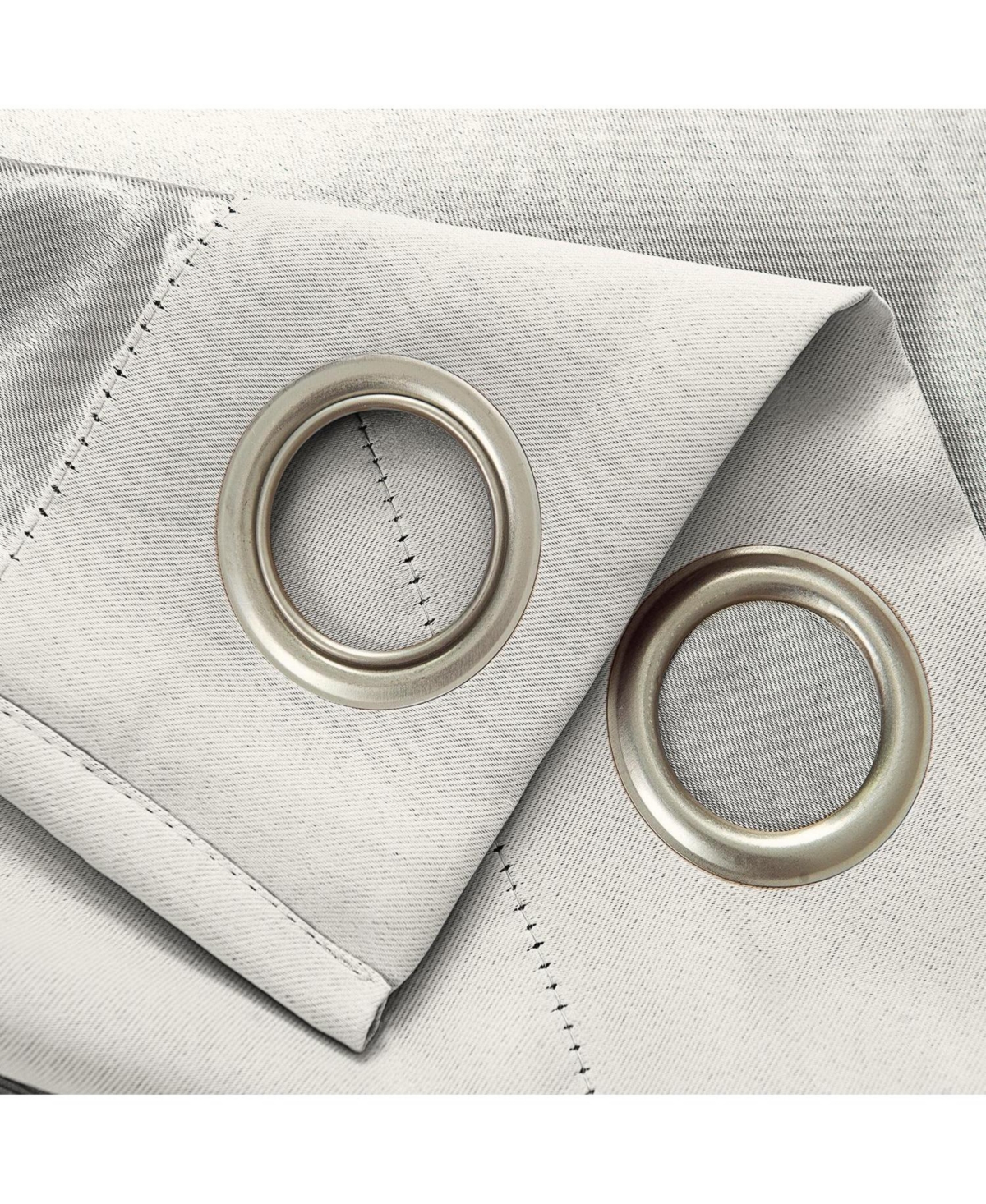 Rt Designers Collection Anchorage Blackout Grommet Curtain Panel 54" x 84" White