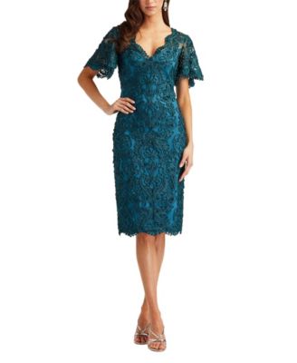 Women's Arnett Embroidered Flutter Sleeve Dress