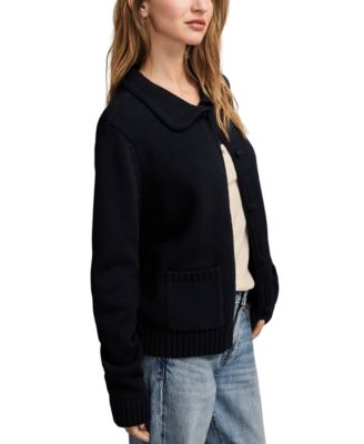 Women's Collared Button-Up Cardigan Sweater