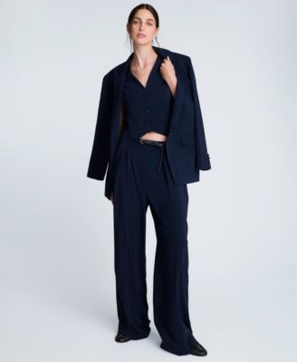 Women's Luxe Twill Three-Button Vest