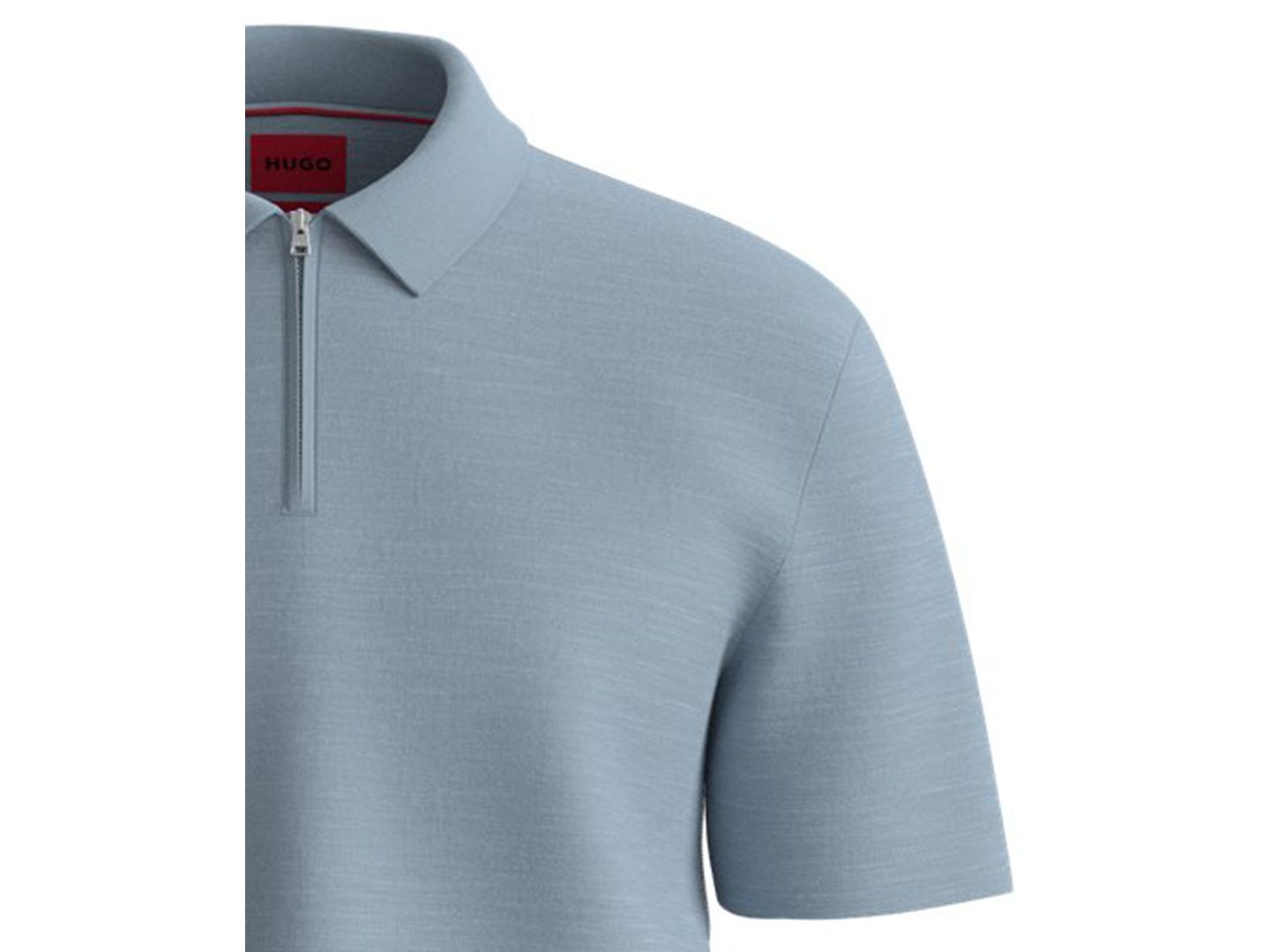 Мужское поло Hugo Boss Short-Sleeve Polo Shirt, цвет: Синий — фото 3