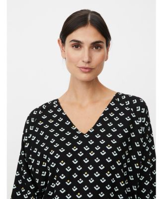 Women's Beniko V-Neck Printed Blouse