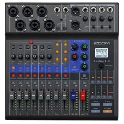 LiveTrak L-8 Portable 8-Channel Digital Mixer and Multitrack Recorder