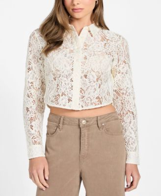 Women's Long-Sleeve Imani Lace Top