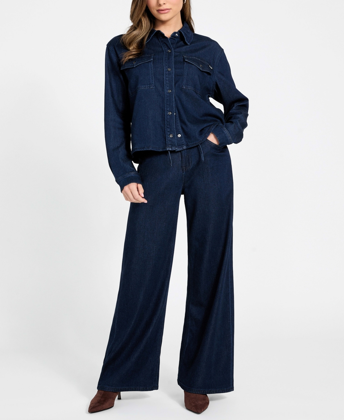 Guess Women's Blossom Wide Leg Jeans